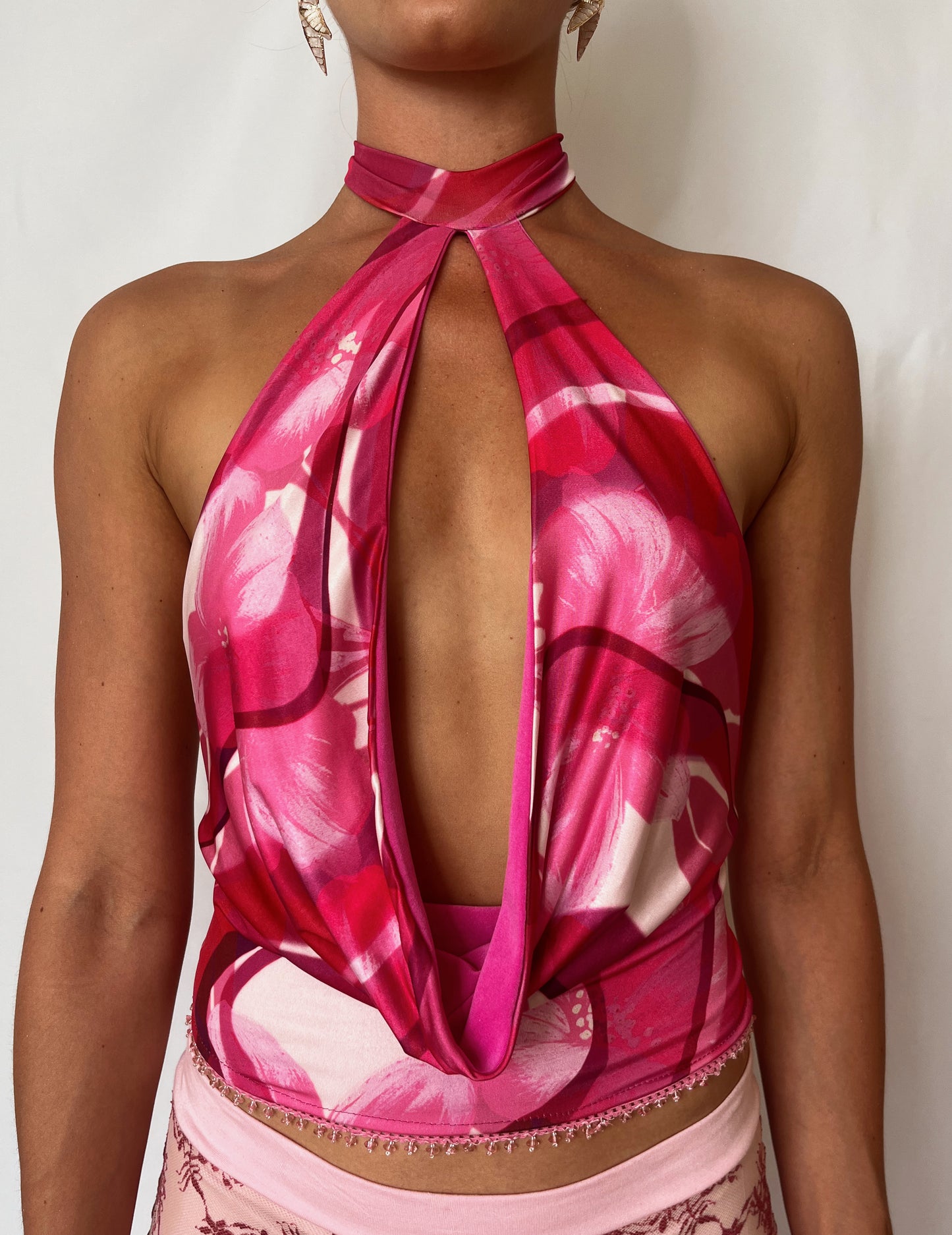 Selena Backless Cowl Neck Top