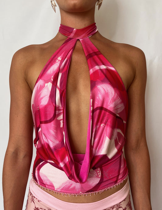 Selena Backless Cowl Neck Top